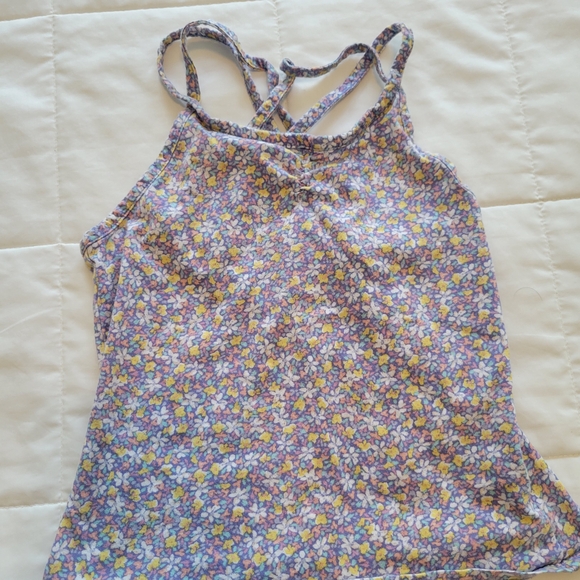OshKosh B'gosh Purple Floral Kids Tank Top - Picture 1 of 3